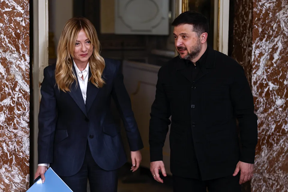 Zelenski reclama ante Meloni más defensa antiaérea y los fondos europeos vetados por Orbán